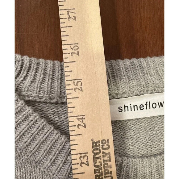 Shineflow Women’s Size Medium Fuzzy Snowman Christmas Tree Holiday Sweater - Picture 6 of 12